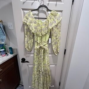 Floral Off-Shoulder Maxi Dress